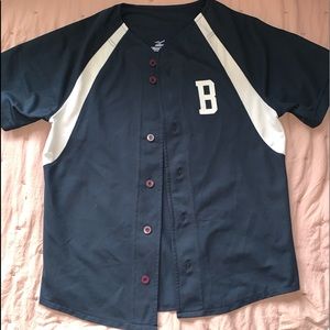 Navy blue braves  jersey